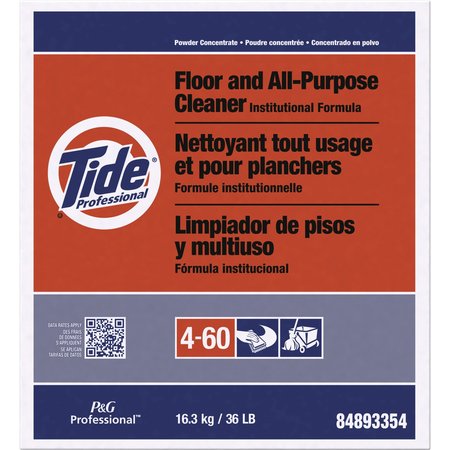 TIDE Floor/All-purpose Cleaner, Powder, Tide, 36 lb, WE PGC02364